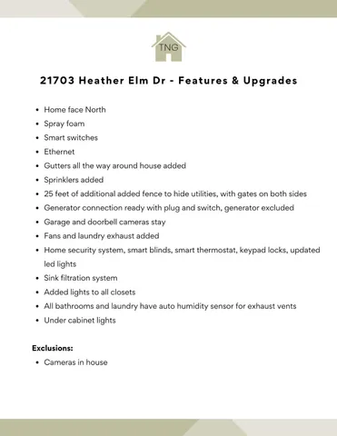 $339,000 | 21703 Heather Elm Drive, Cypress, TX 77433