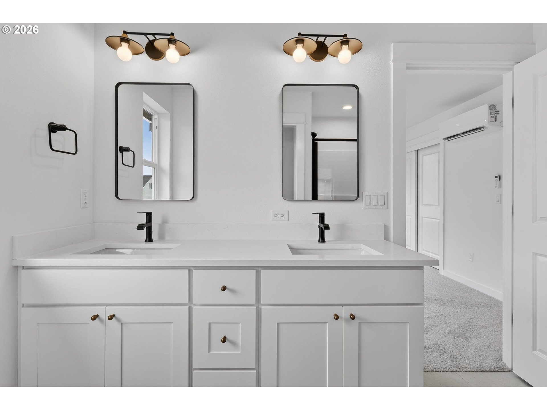 4059 Southwest McKinley Street, Unit 40 Gresham, OR 97080 - Photo 19 of 39 a bathroom with a sink vanity and mirror