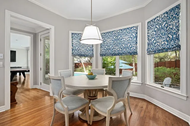 a living room with furniture and window