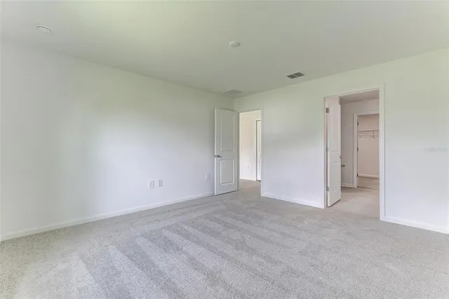 a view of a room with empty racks