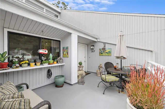 a dining room with furniture