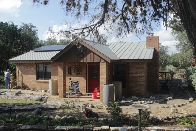 a front view of house