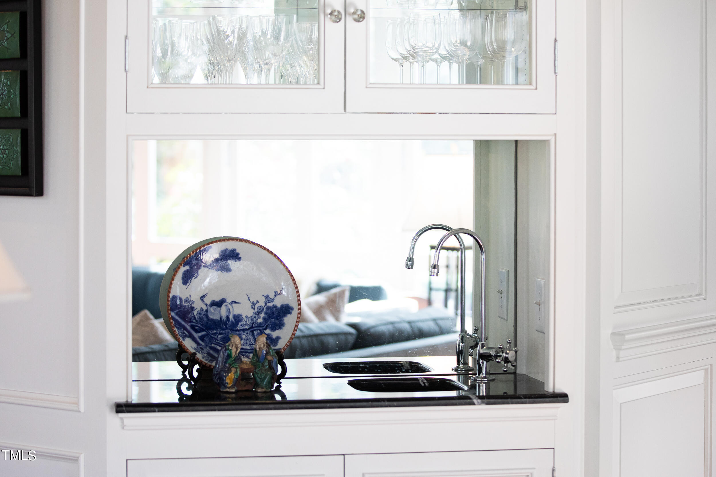 3940 Dover Road Durham, NC 27707 - Photo 21 of 72 a close view of dining table with mirror