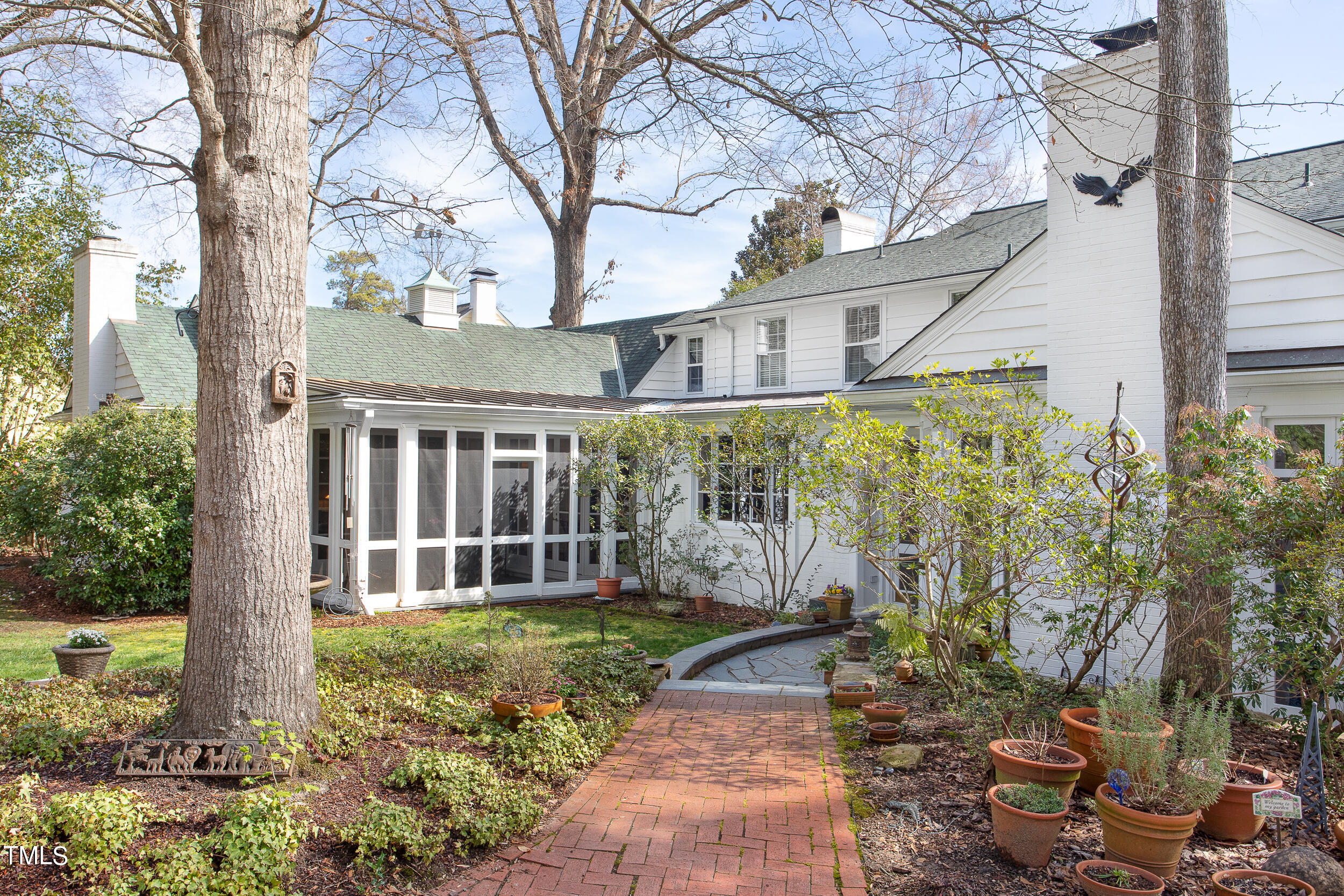 3940 Dover Road Durham, NC 27707 - Photo 24 of 72 a view of a house with a yard