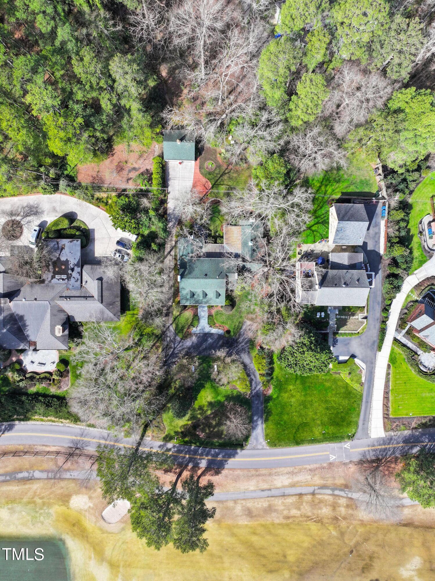 3940 Dover Road Durham, NC 27707 - Photo 69 of 72 an aerial view of multiple houses with yard