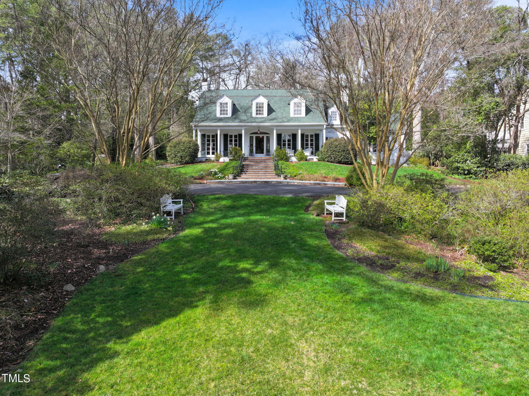 3940 Dover Road Durham, NC 27707 - Photo 72 of 72 a front view of house with yard and green space