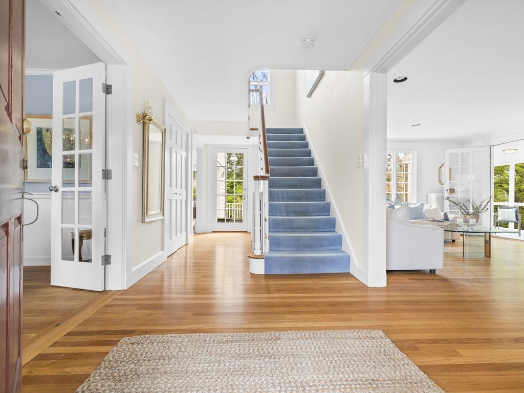 33 Longmeadow Road Wellesley, MA 02482 - Photo 2 of 15 a view of entryway and hall with wooden floor