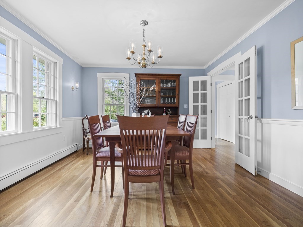 33 Longmeadow Road Wellesley, MA 02482 - Photo 3 of 15 a view of a dining room with furniture window and wooden floor