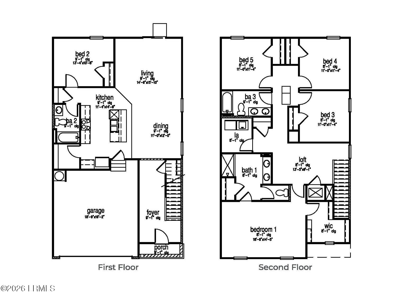 772 Sanctum Street Ridgeland, SC 29936 - Photo 51 of 51 Robie Floorplan Image