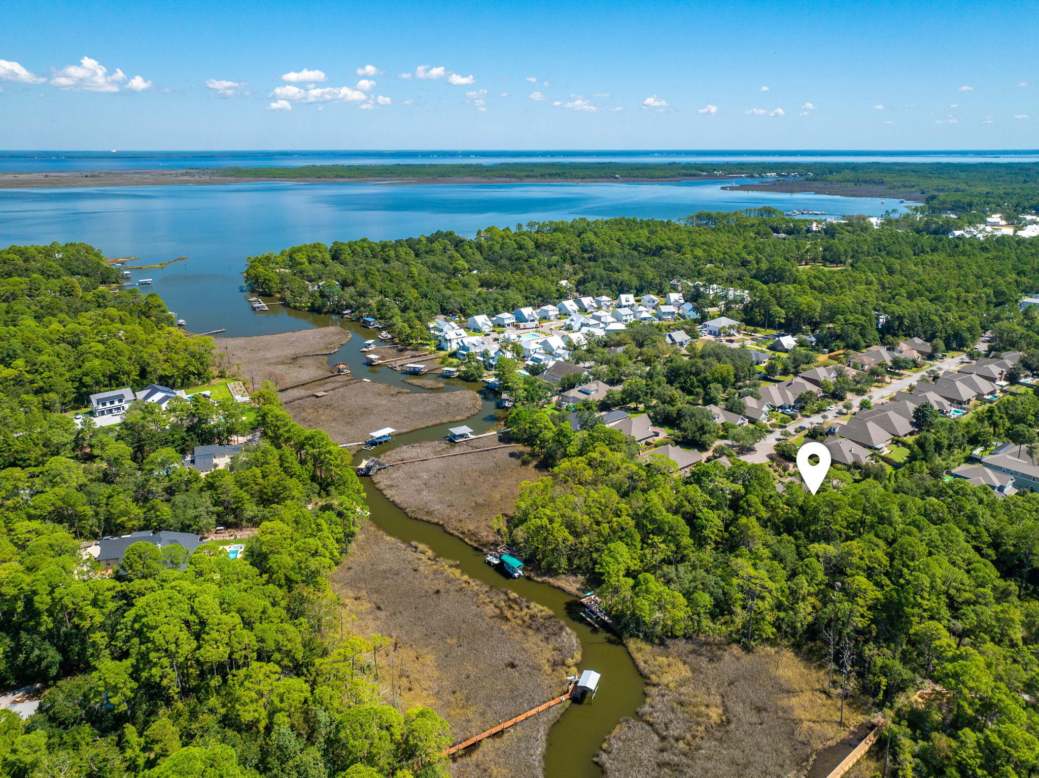 183 Mussett Bayou Court Santa Rosa Beach, FL 32459 - Photo 64 of 68 Bayou Overhead