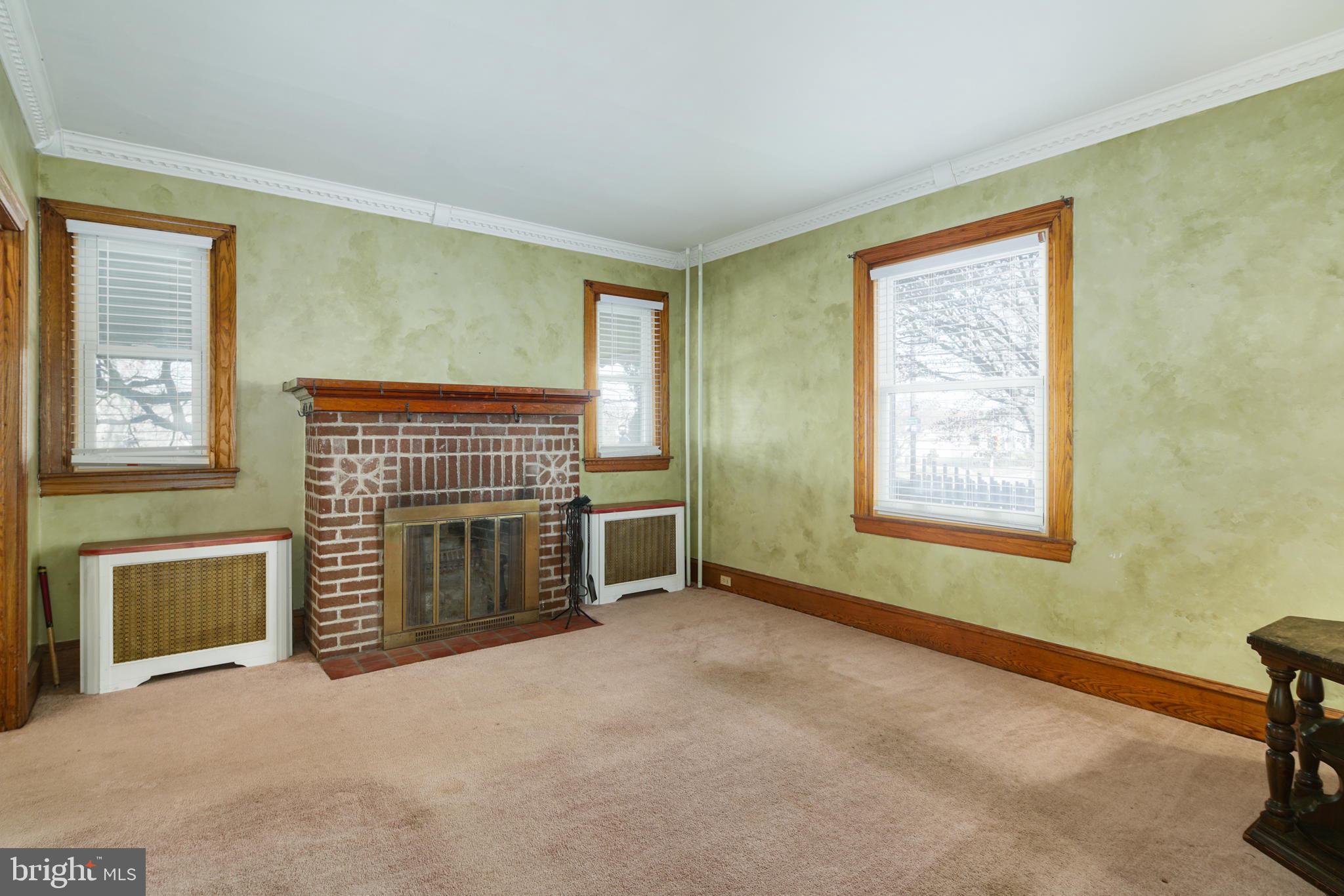 3300 Rhawn Street Philadelphia, PA 19136 - Photo 16 of 31 Living Room Wood burning Fireplace