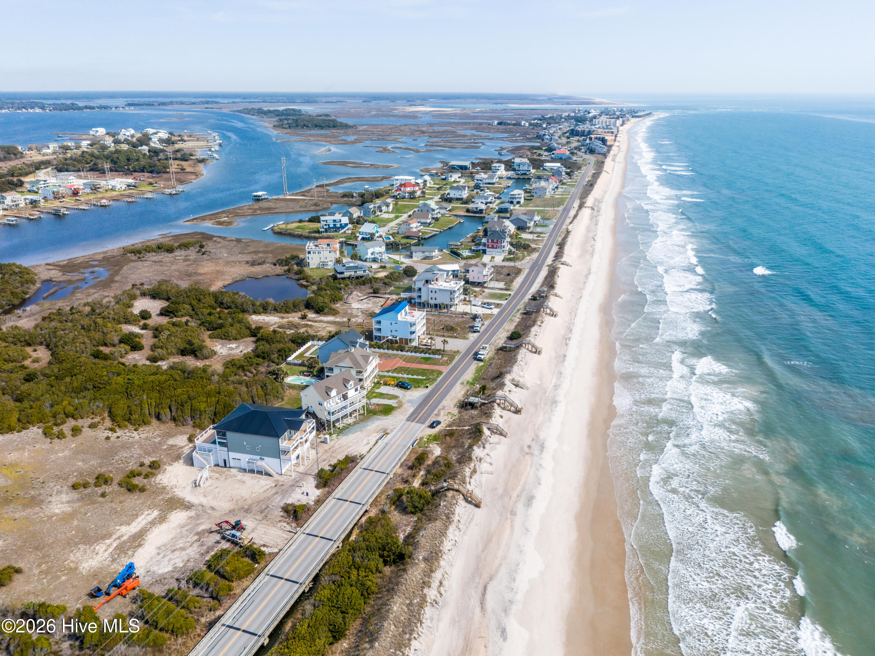 1519 New River Inlet Road North Topsail Beach, NC 28460 - Photo 42 of 63 Aerial looking North