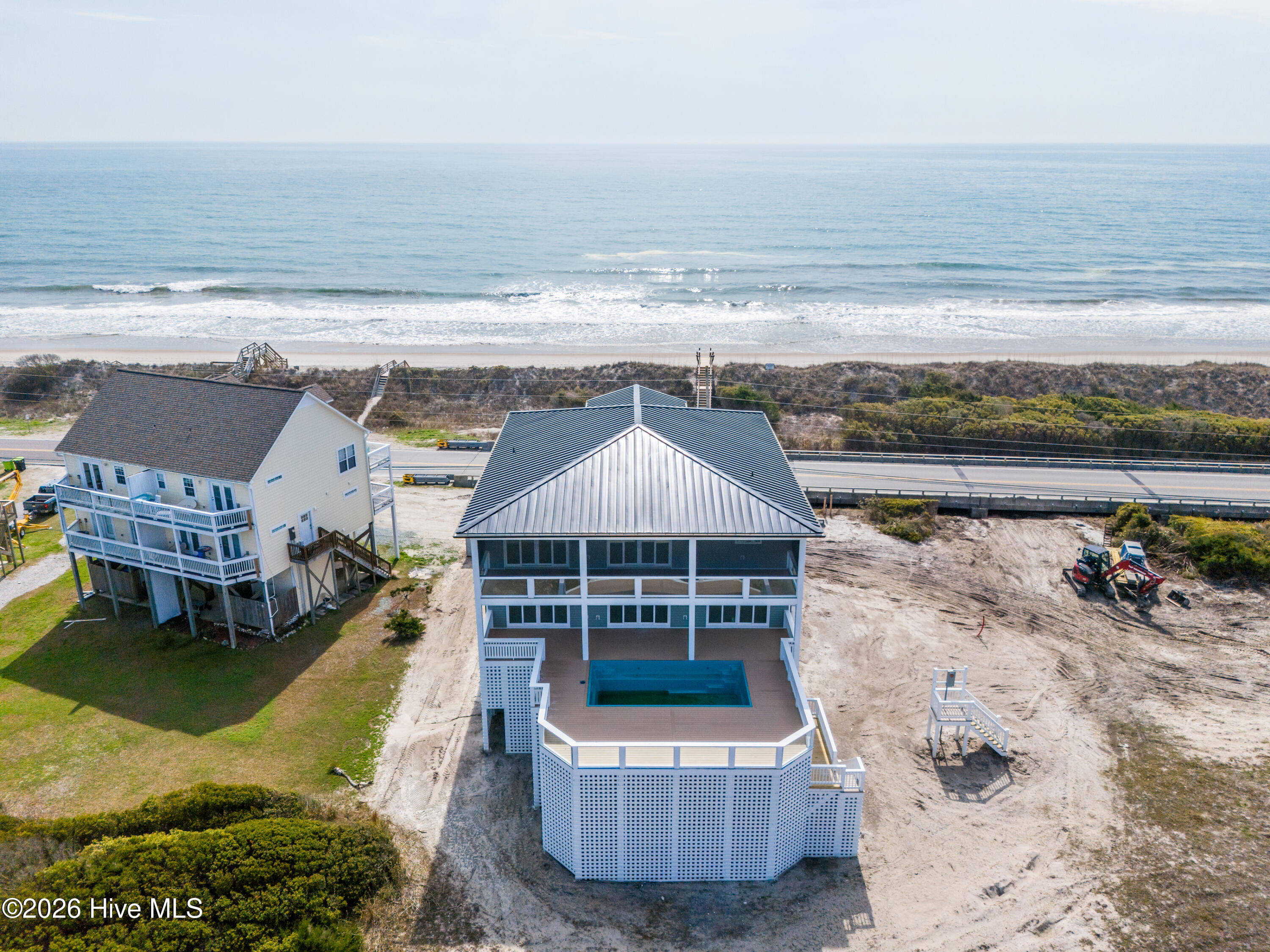 1519 New River Inlet Road North Topsail Beach, NC 28460 - Photo 43 of 63 Rear Aerial