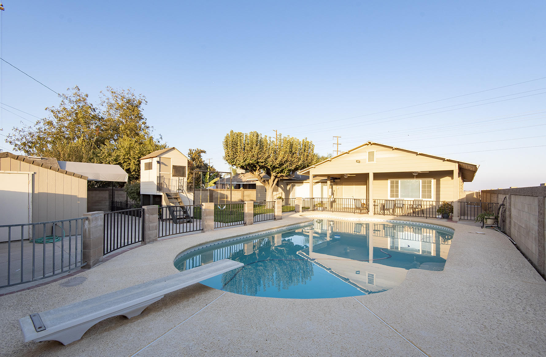 299 South Callison Road Tipton, CA 93272 - Photo 48 of 55 Diving board, and fully fenced pool!