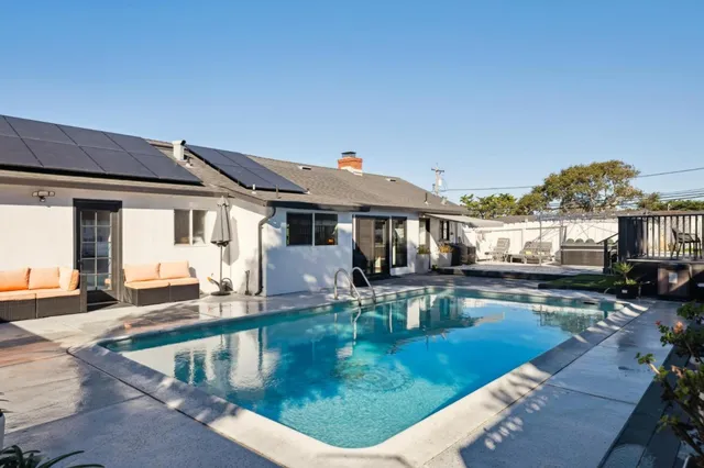 a view of a swimming pool