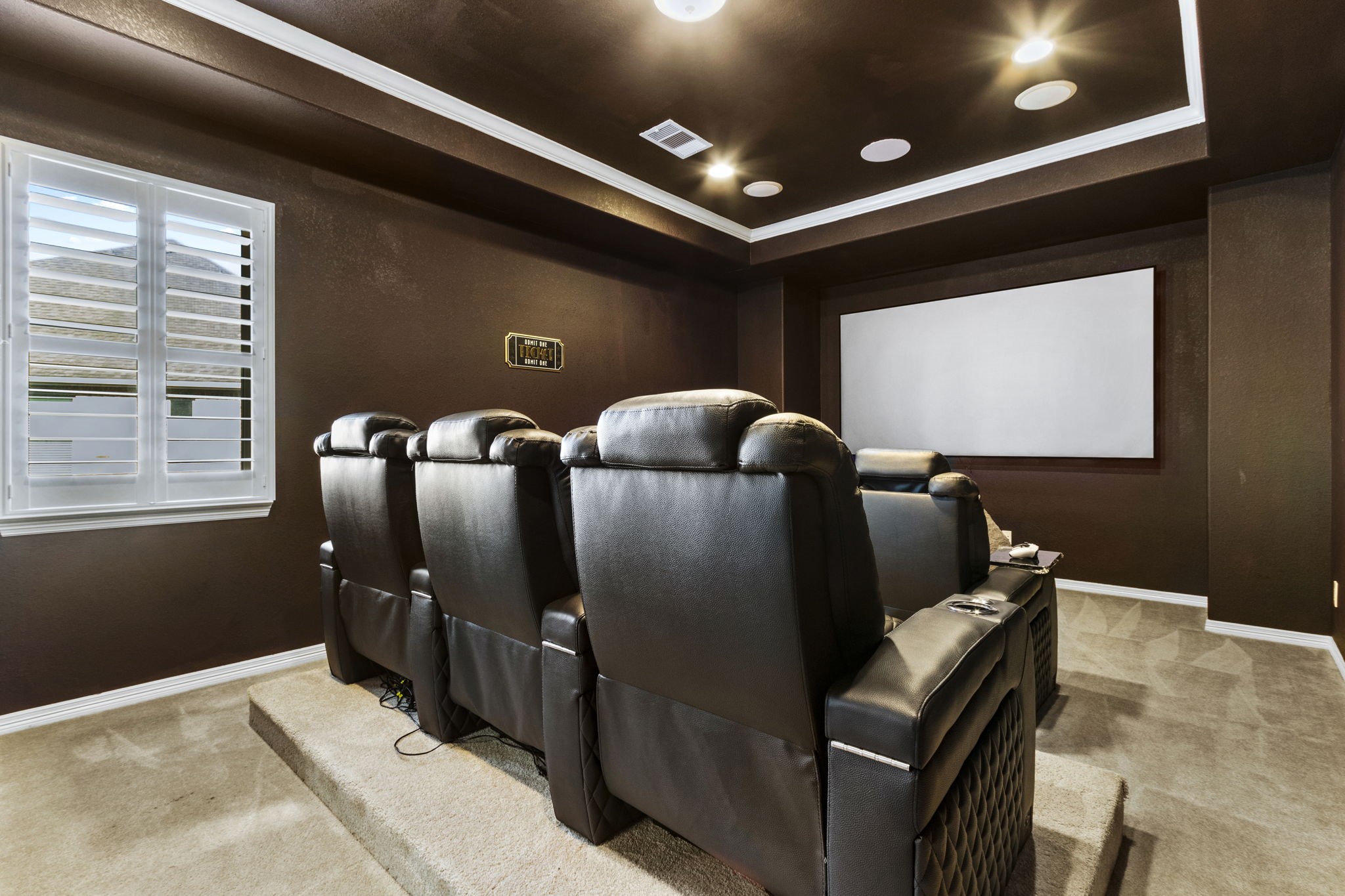 23211 Belted Kingfisher Trail Spring, TX 77389 - Photo 31 of 47 2 rows of seating in the media room for movie nights!