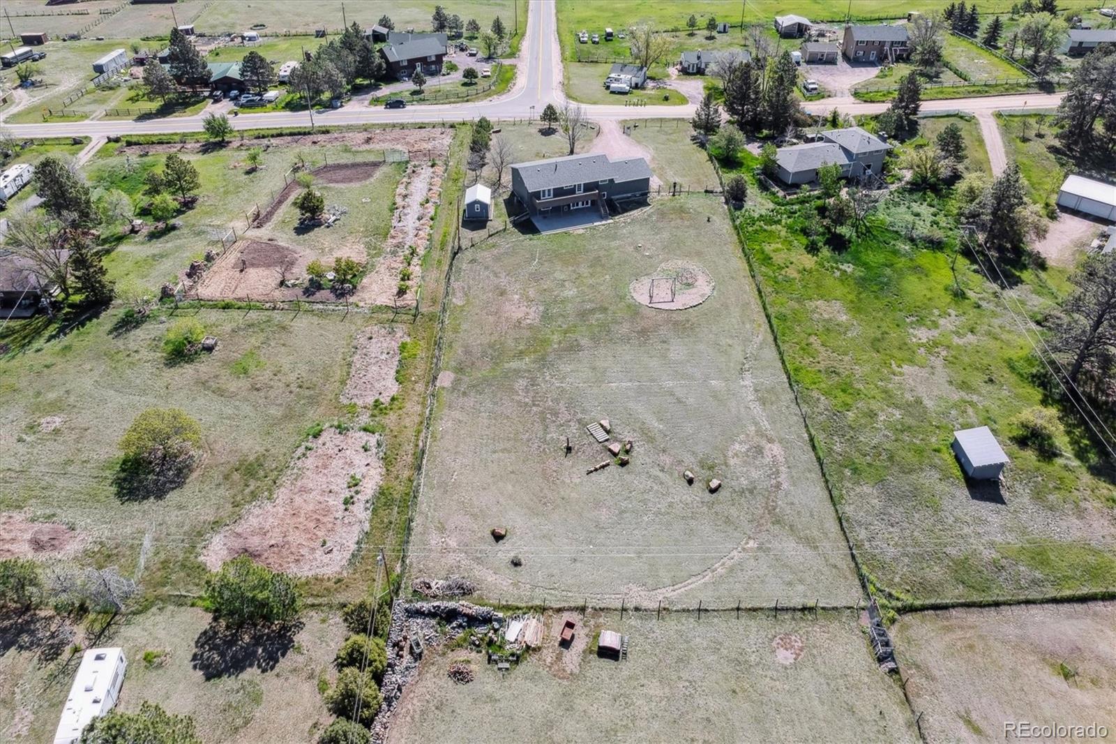 36901 View Ridge Drive Elizabeth, CO 80107 - Photo 28 of 31 an aerial view of a house with outdoor space