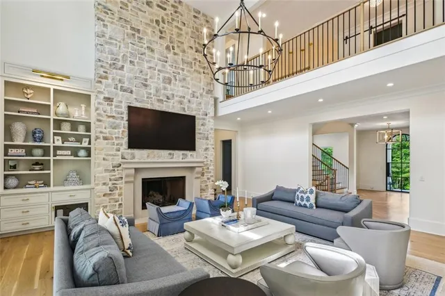 a kitchen with lots of counter top space and a window