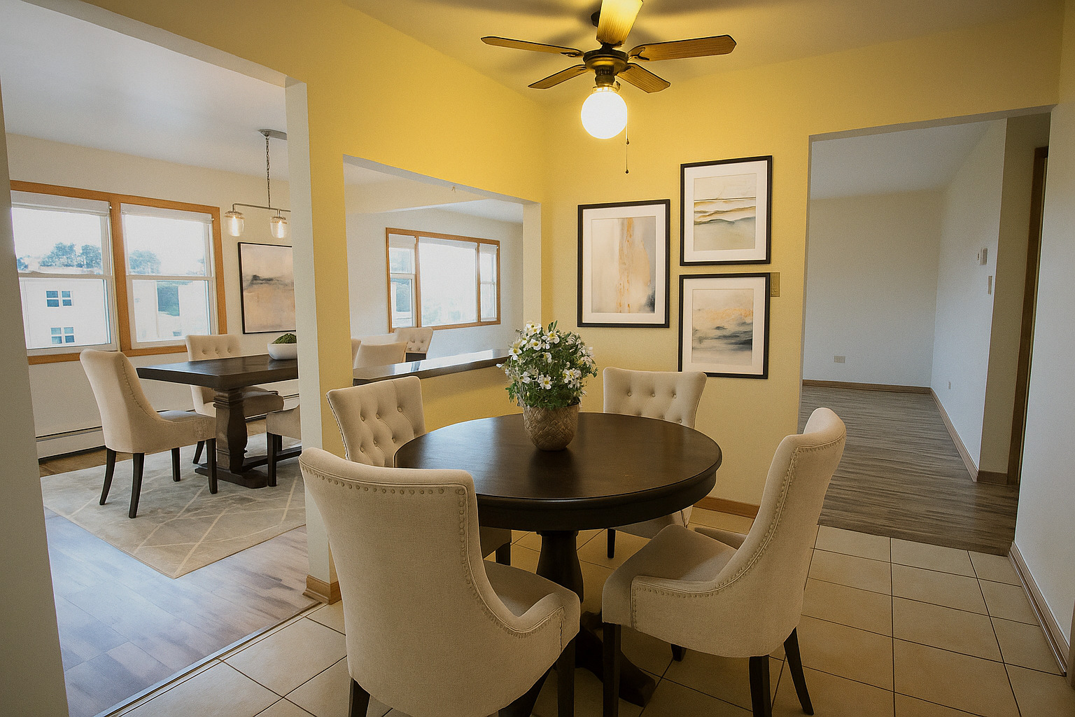 8418 West Oak Avenue, Unit 3 Niles, IL 60714 - Photo 2 of 2 a dining room with furniture and window