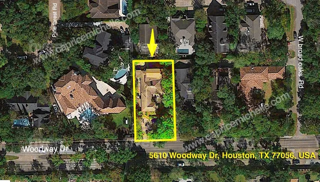 an aerial view of multiple house