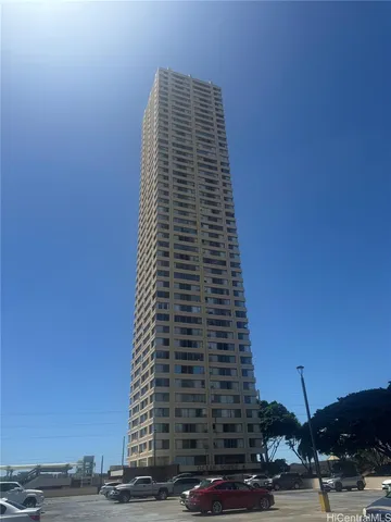 a front view of a building