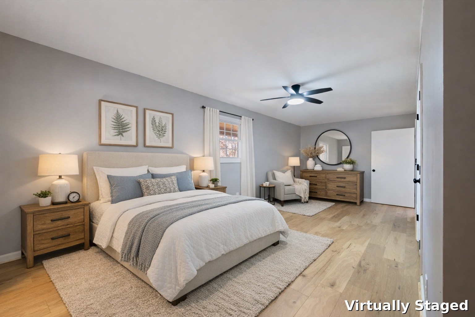 245 South Mill Street Linden, TN 37096 - Photo 15 of 30 a spacious bedroom with a bed a mirror and a window