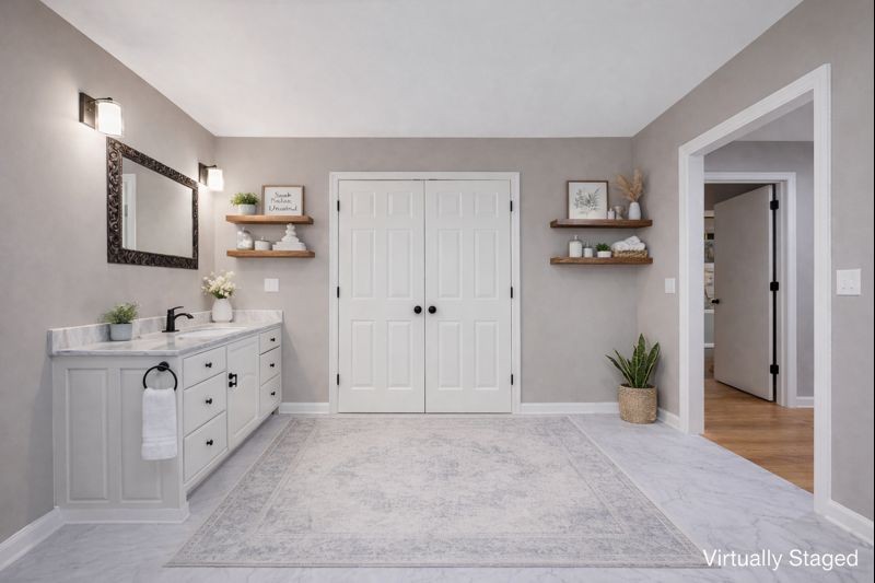 245 South Mill Street Linden, TN 37096 - Photo 16 of 30 a spacious bathroom with double vanity sink and a mirror