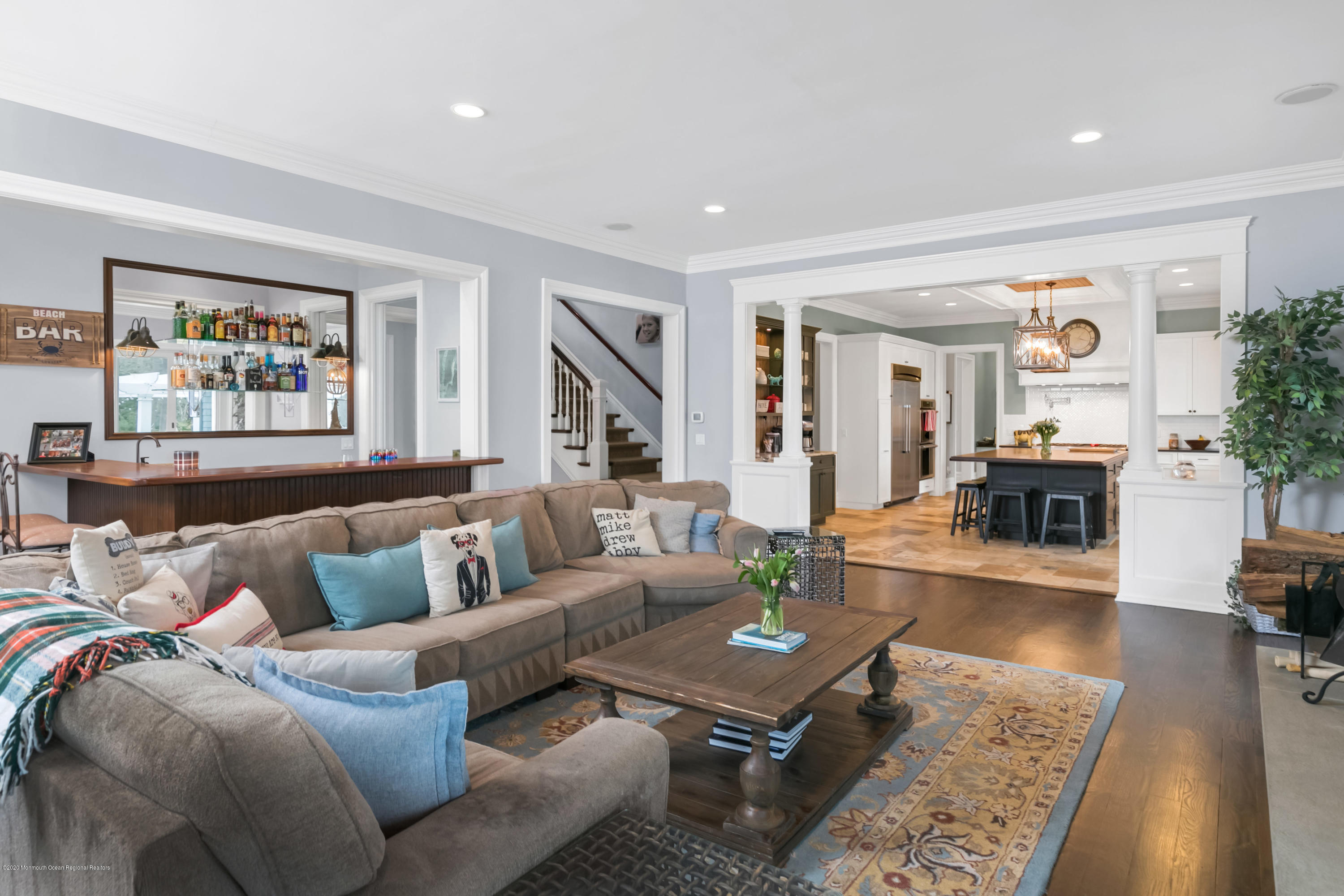 152 Black Point Road Rumson, NJ 07760 - Photo 15 of 56 Family room open to kitchen