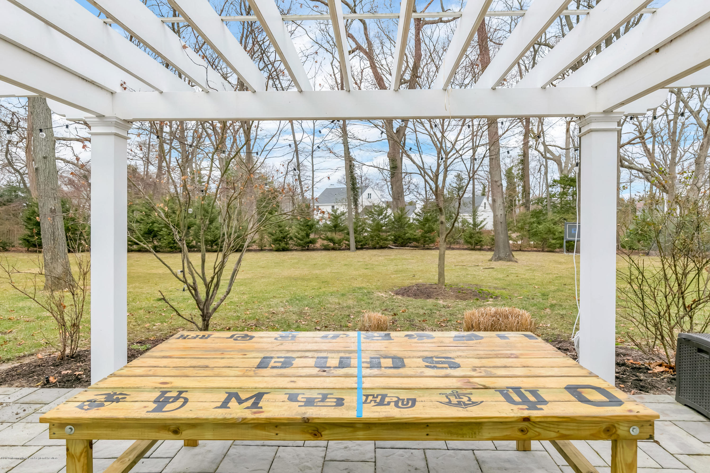 152 Black Point Road Rumson, NJ 07760 - Photo 52 of 56 Pergola off kitchen