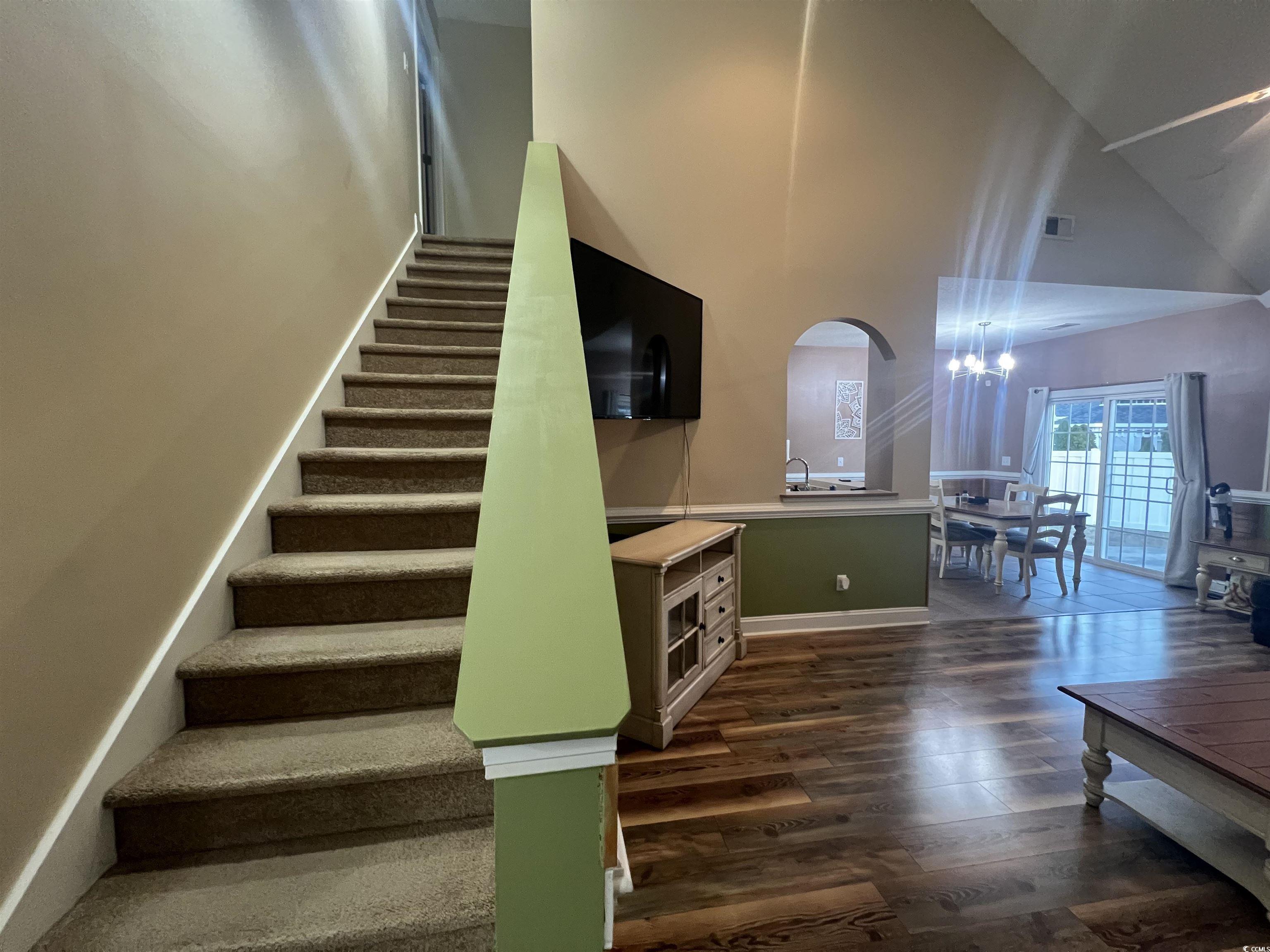 389 Cabo Loop Myrtle Beach, SC 29588 - Photo 4 of 33 Stairs to Bonus Room with Full Bathroom