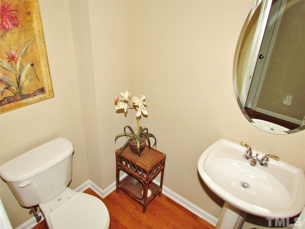 101 Mickleson Ridge Drive Raleigh, NC 27603 - Photo 4 of 25 a bathroom with a toilet a sink and a mirror