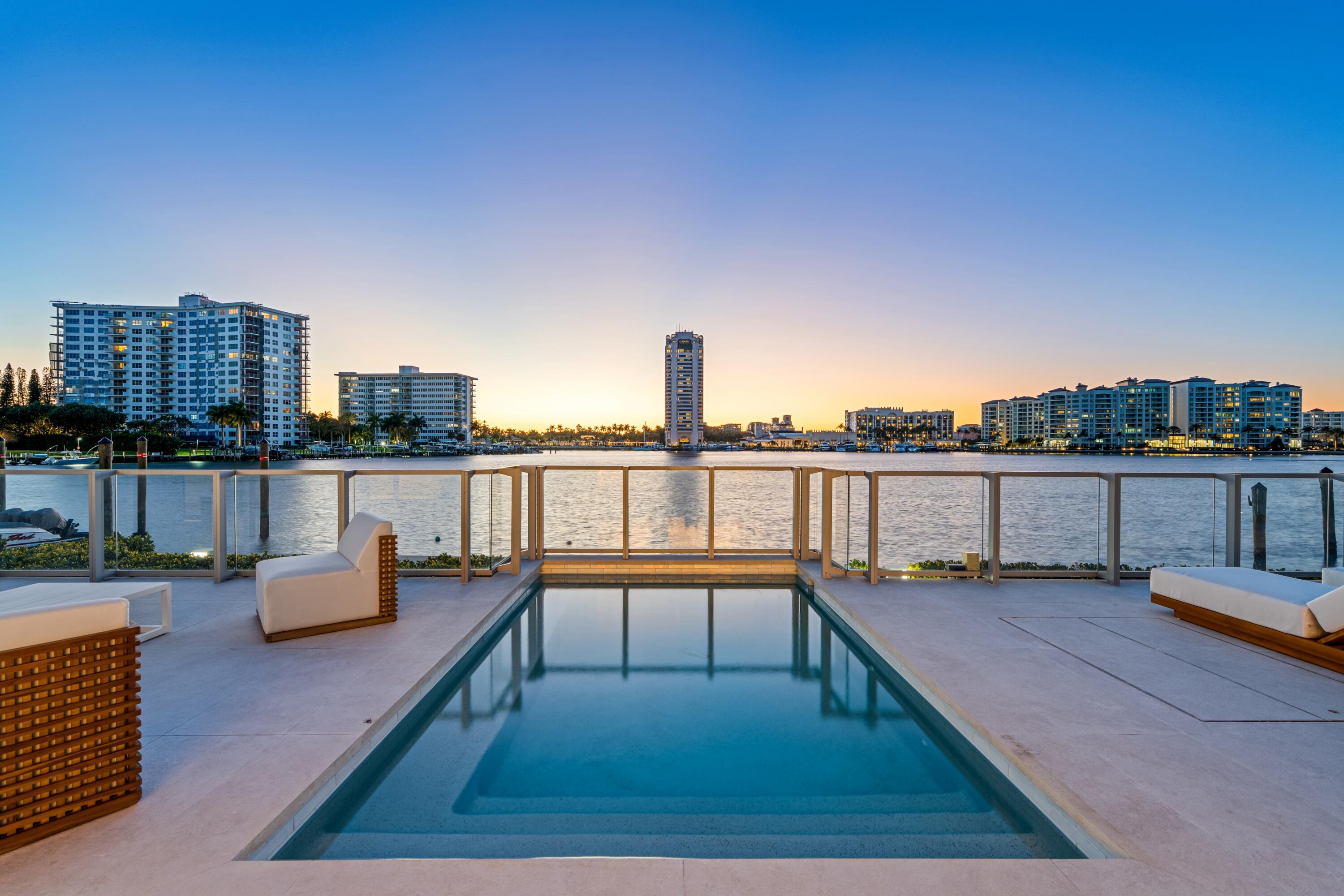 725 South Ocean Boulevard, Unit 101 Boca Raton, FL 33432 - Photo 41 of 65 PRIVATE POOL AT SUNSET