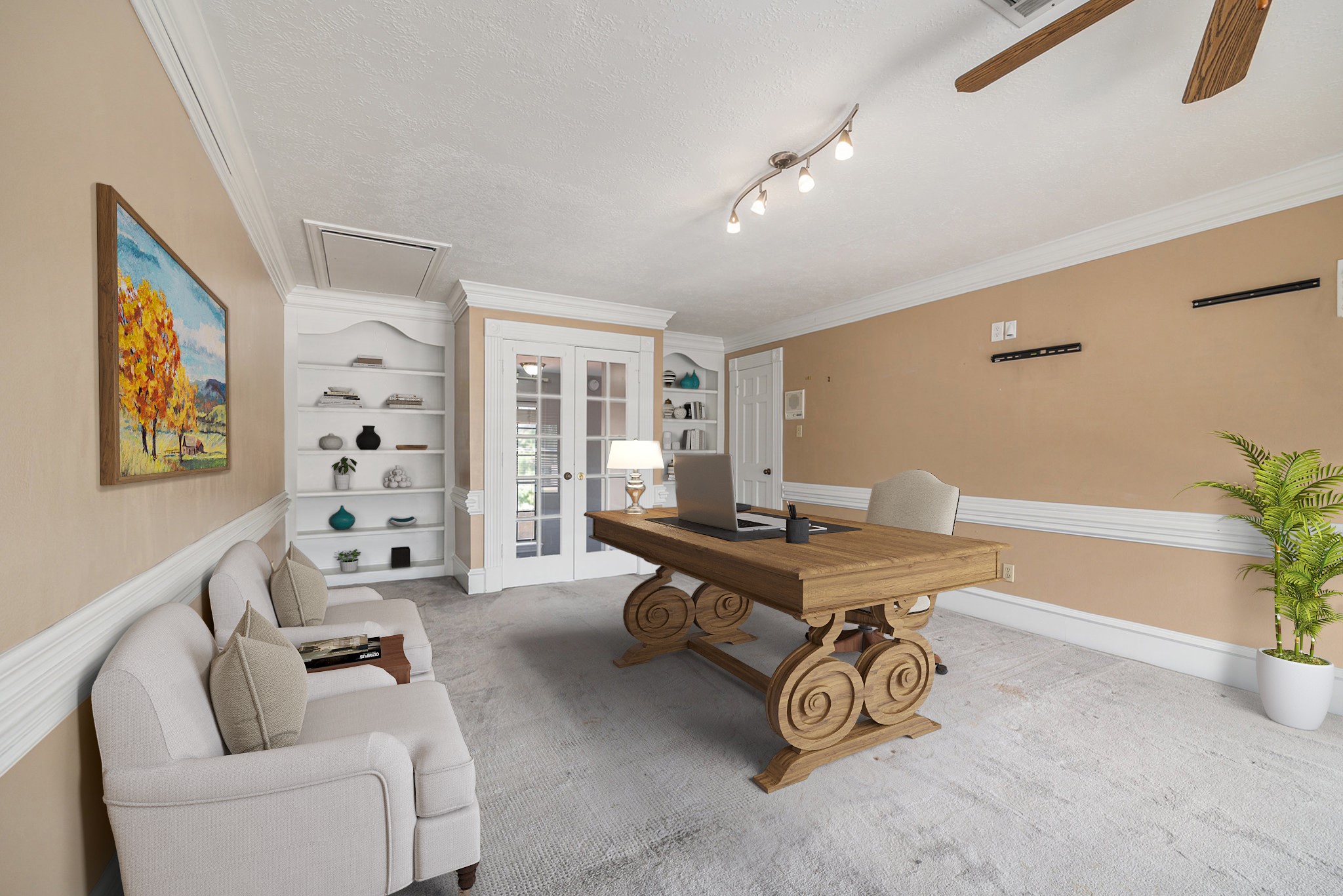 7415 Naremore Drive Spring, TX 77379 - Photo 35 of 47 a view of a livingroom with workspace and a couch