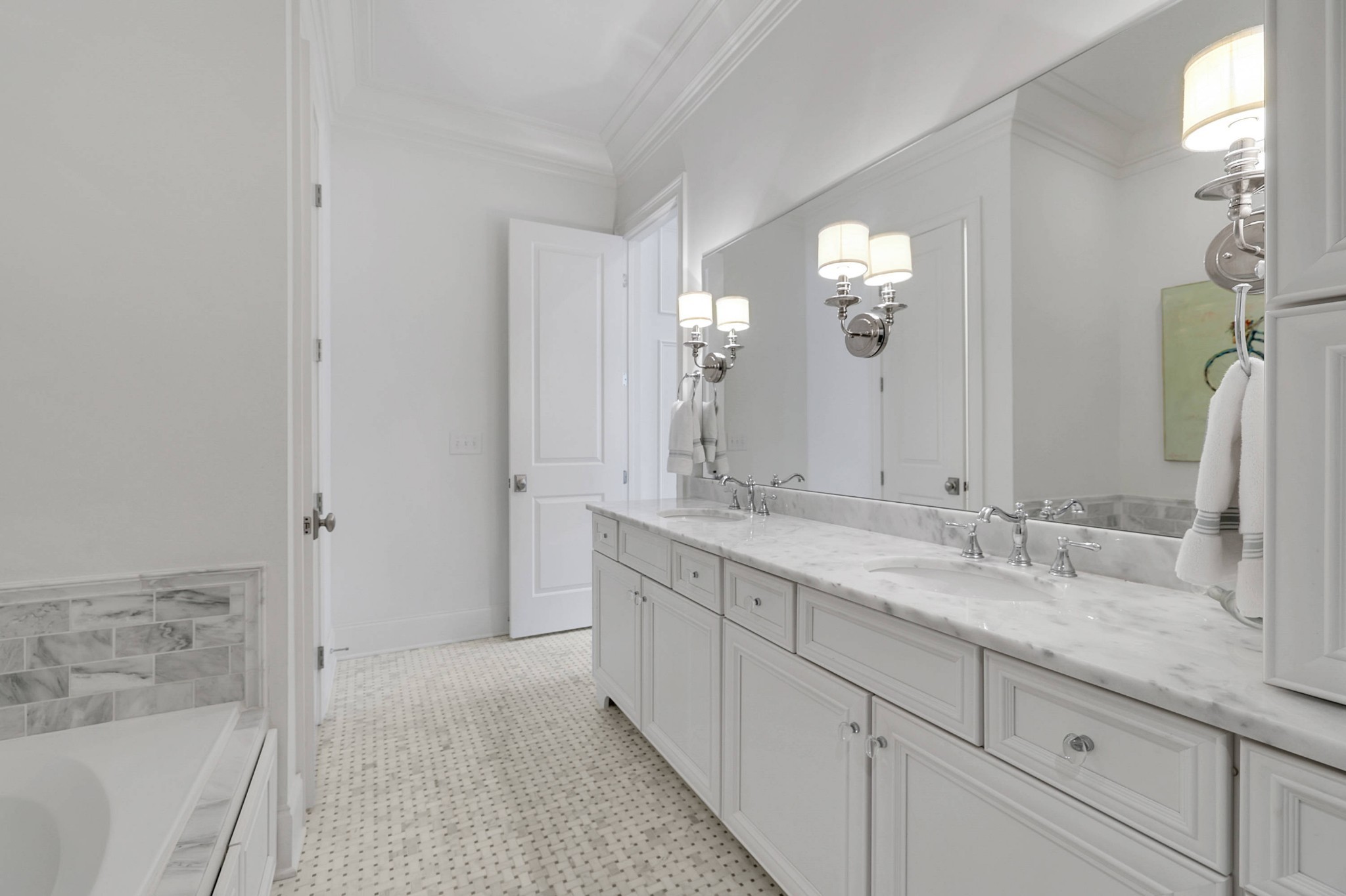 2012 General Martin Lane Franklin, TN 37064 - Photo 29 of 66 a spacious bathroom with a granite countertop sink a mirror and a shower