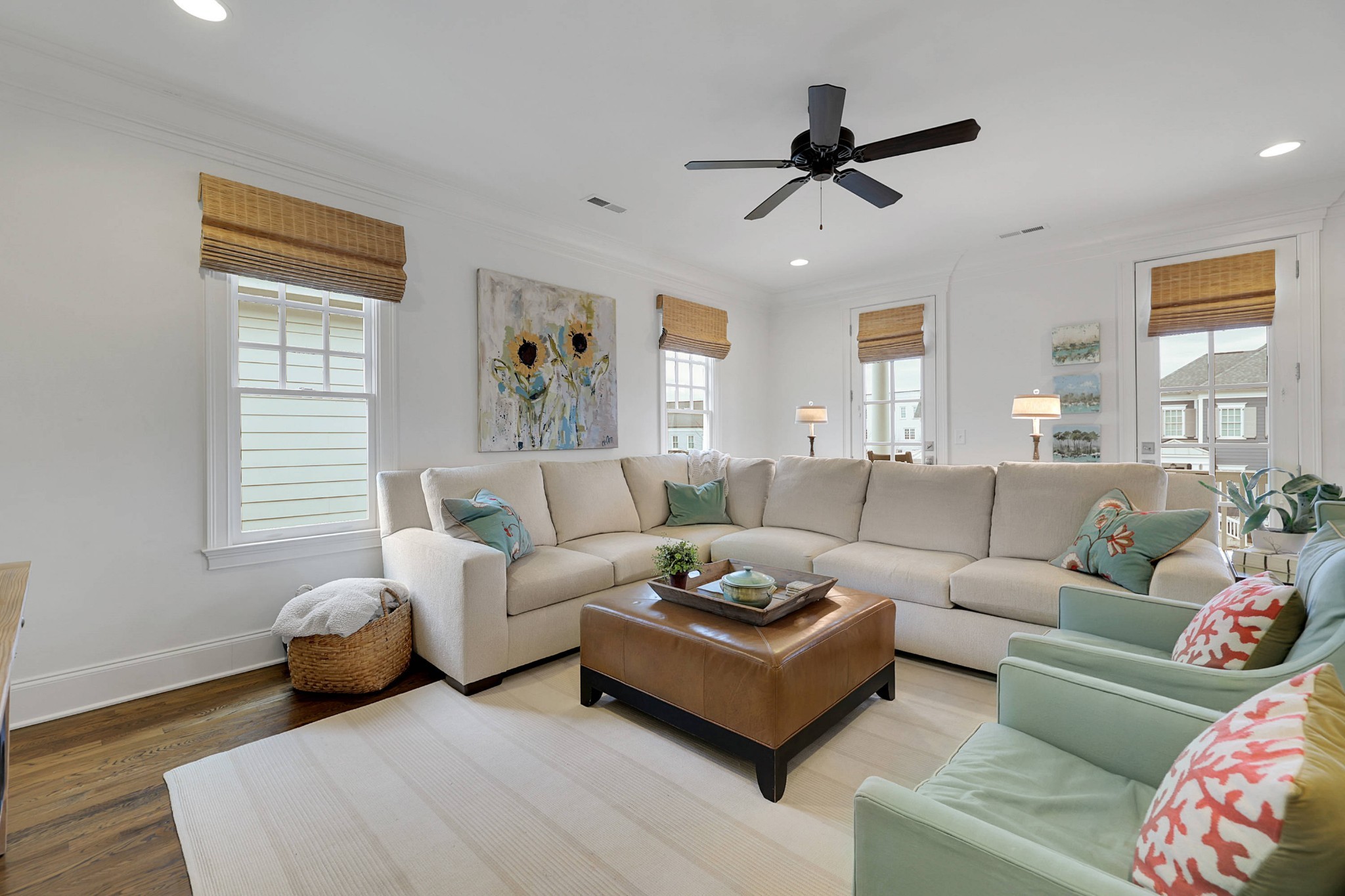 2012 General Martin Lane Franklin, TN 37064 - Photo 39 of 66 a living room with furniture a window and a ceiling fan