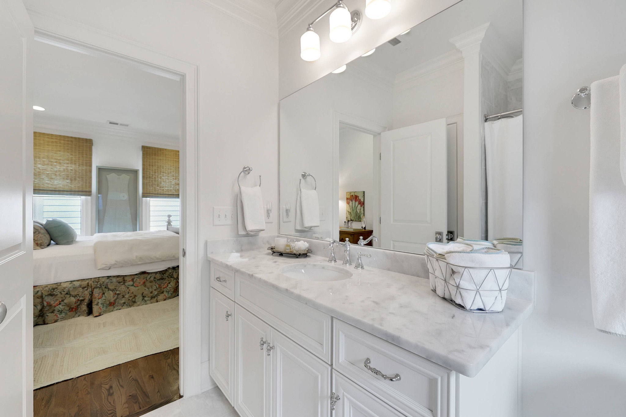 2012 General Martin Lane Franklin, TN 37064 - Photo 47 of 66 a bathroom with a granite countertop sink and a mirror