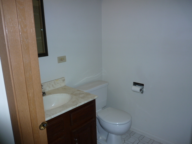 1812 77th Street Naperville, IL 60565 - Photo 14 of 17 a bathroom with a granite countertop toilet and a sink