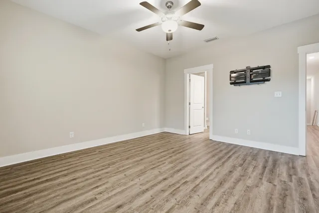 wooden floor in an empty room