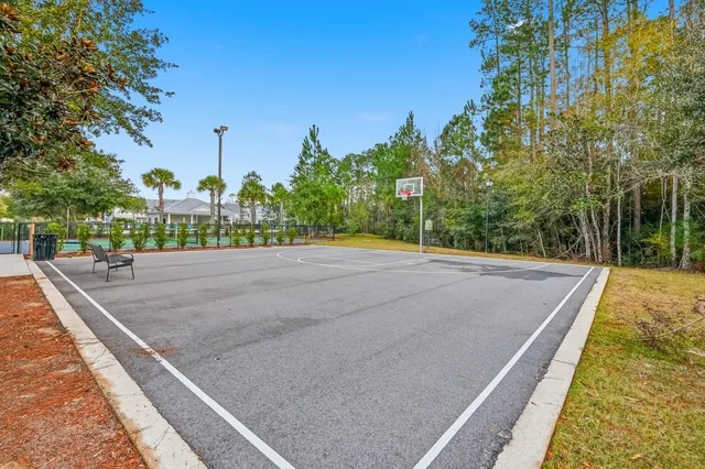 a view of a basketball court
