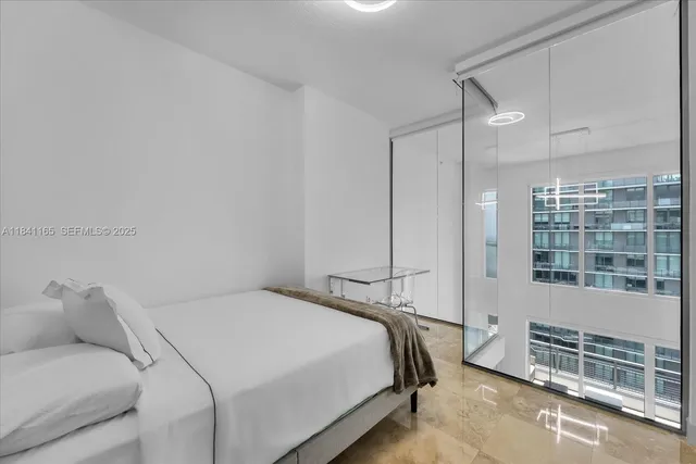 a view of a city with tall buildings