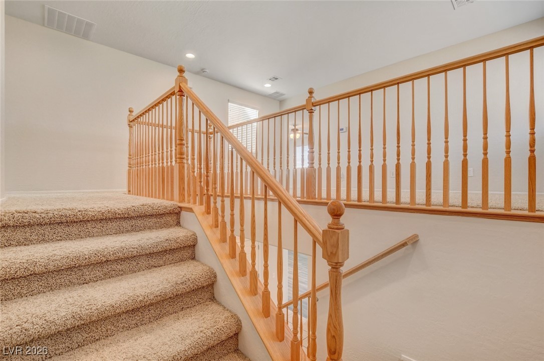 2460 Rue Bienville Way Henderson, NV 89044 - Photo 24 of 50 Stairs featuring recessed lighting