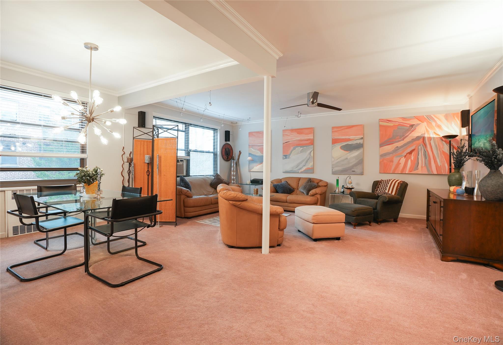 35 Rockledge Road, Unit 2A Hartsdale, NY 10530 - Photo 3 of 20 a living room with furniture chandelier and a chandelier