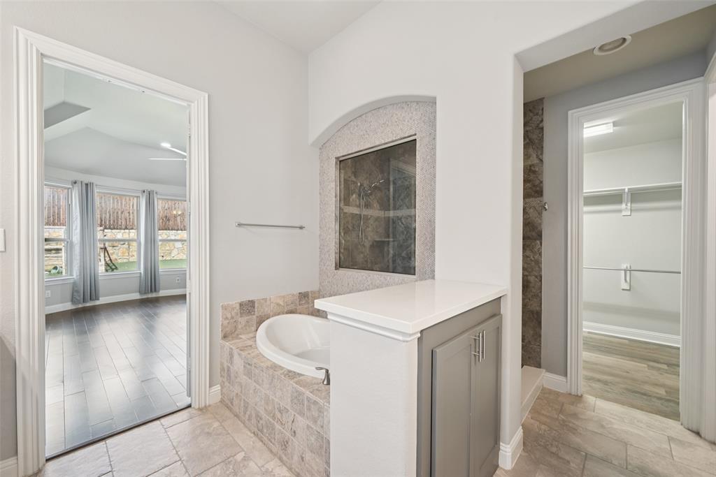 3415 Secretariat Place Celina, TX 75009 - Photo 6 of 40 wooden floor in a kitchen and a sink