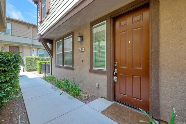 a view of front door of house