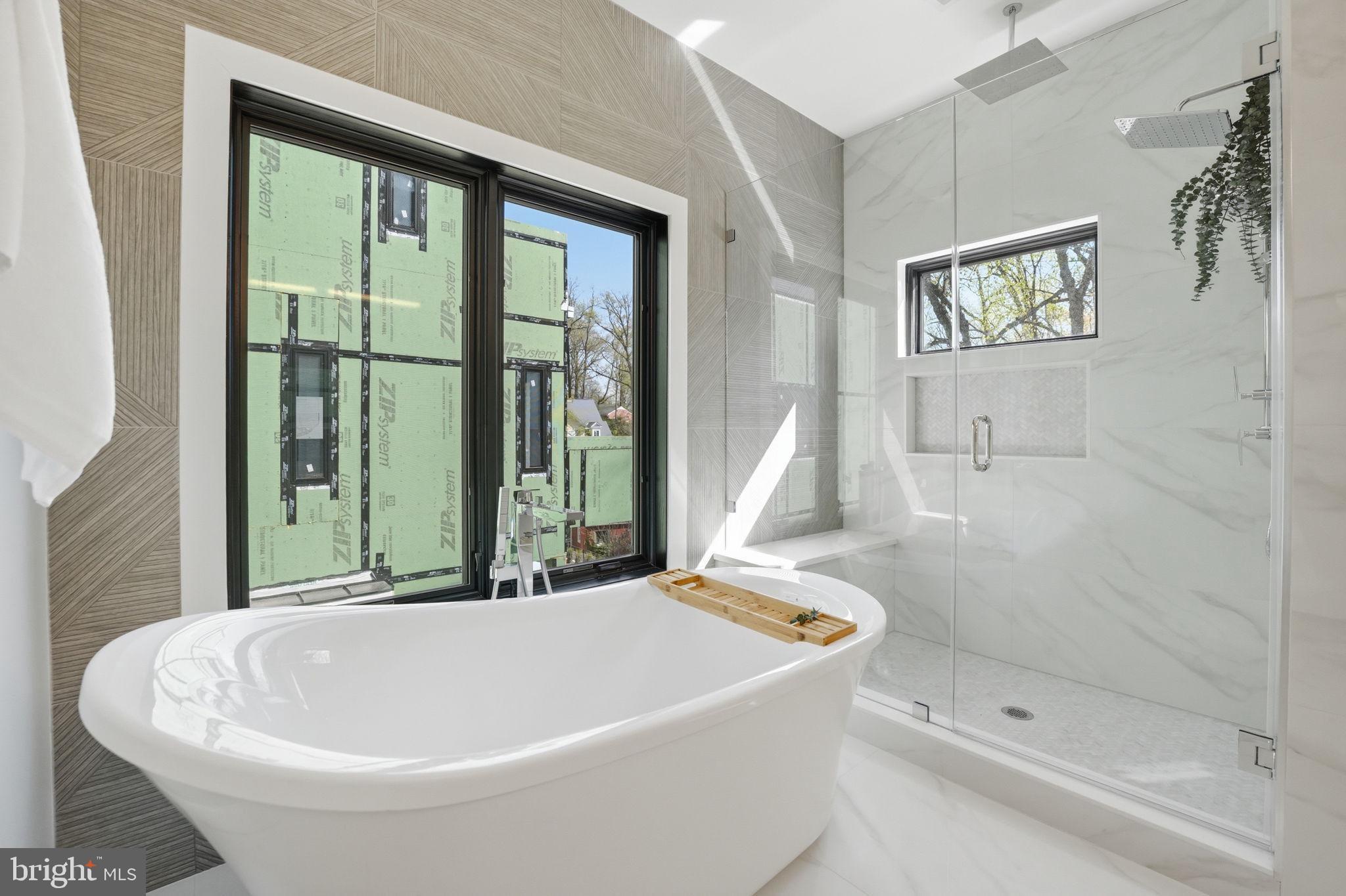 2211 Military Road Arlington, VA 22207 - Photo 47 of 107 Modern bath with serene views.