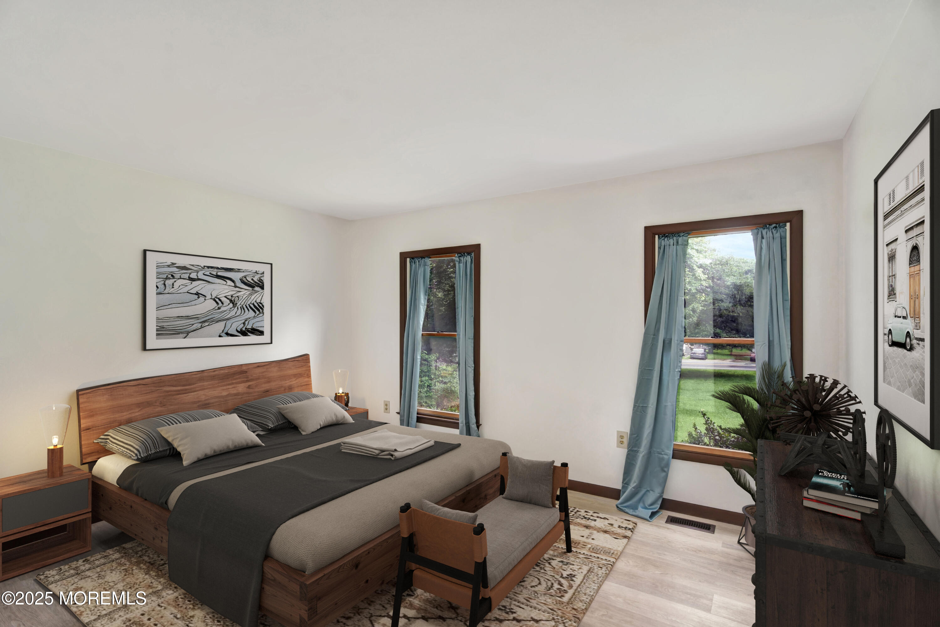 370 Cassville Road Jackson, NJ 08527 - Photo 11 of 18 a bedroom with a bed and a potted plant