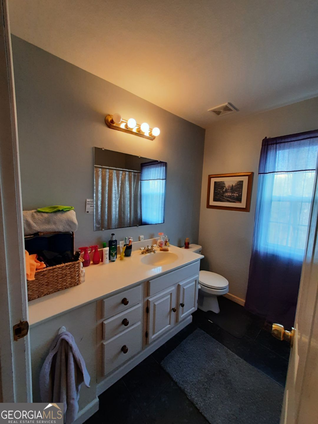 518 Eden Circle Cleveland, GA 30528 - Photo 8 of 20 a bathroom with a double vanity sink and a mirror