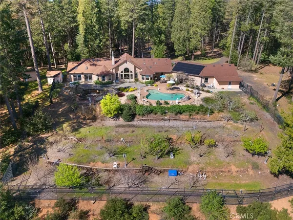 an aerial view of house with outdoor space