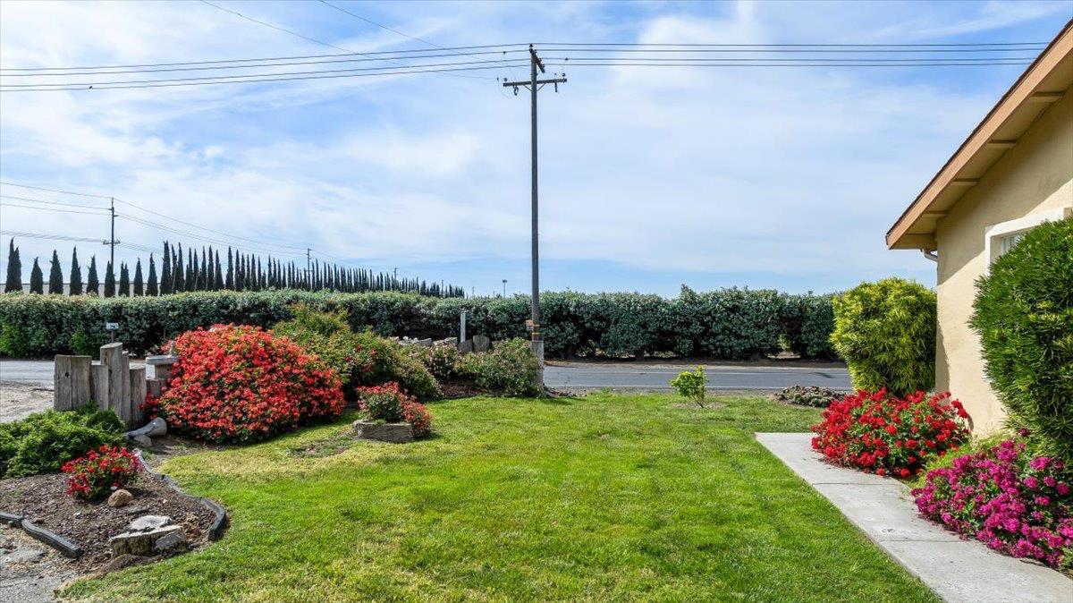 607 East Keyes Road Ceres, CA 95307 - Photo 11 of 46 view of green lawn and lush flowering plants