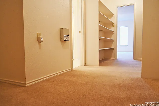 a view of a storage space